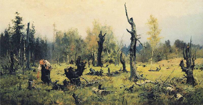 Vasiliy Polenov The Burnt Forest Norge oil painting art